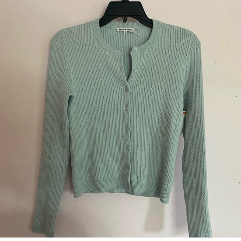 Reformation Natalie Cable Cardigan